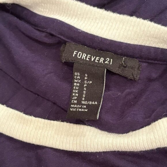 Forever 21 Navy Blue & White Bodycon T-Shirt Dress - Picture 5 of 5